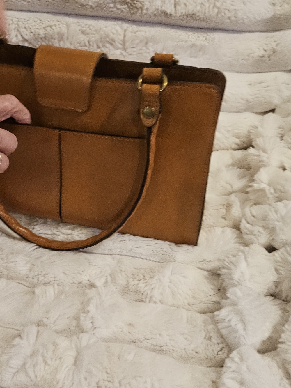 Patricia Nash Tooled Floral Leather Shoulder Bag - Brown - Picture 2 of 13